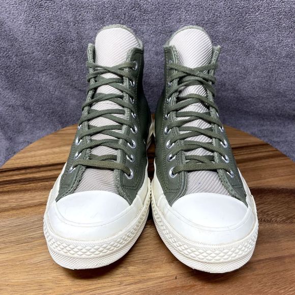Converse Chuck 70 Counter Climate Hi Men’s 8 Green Leather Lined Sneakers Shoes - Picture 2 of 9